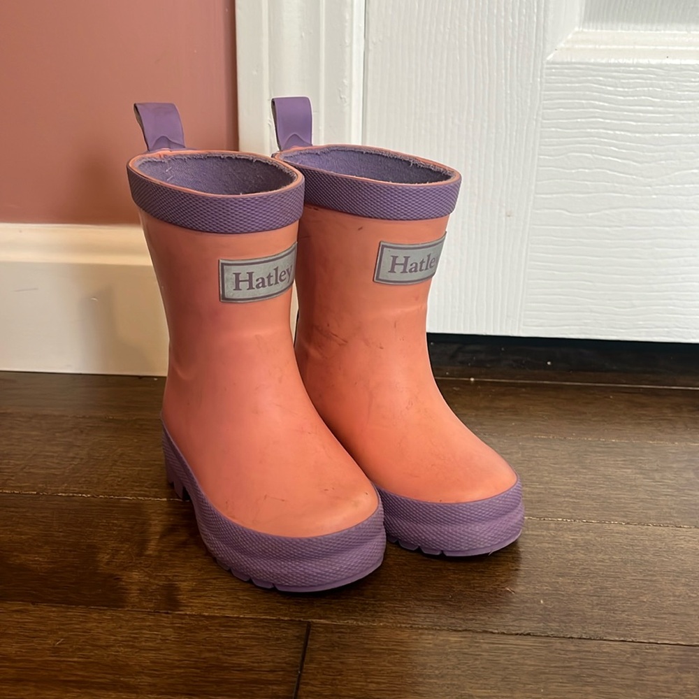 Pink Hatley Rainboots (toddler size 4)
